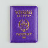 Hequn Brand Wakanda Forever Cover Passport Women Cute Soft Pu Leather Passport Holder Wallet Pink