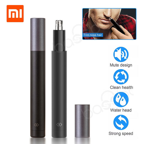 Xiaomi Mini Nose Hair Trimmer Hn1 Sharp Blade Body Wash Portable Minimalist Design Safe Trim Nose