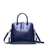 Esufeir Oil Wax Leather Women Handbag Vintage High Capacity Shoulder Bag Crossbody Bag Designer