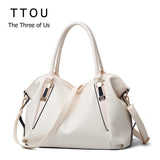 Ttou Designer Women Handbag Female Pu Leather Bags Handbags Ladies Portable Shoulder Bag Office
