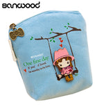 New Adorable Women Canvas Wallet Small Clutch Zip Card Coin Holder Purse Handbag  73Q6