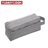 Men'S Functional Sport Zip Toiletry Bag Casual Travel Cosmetic Phone Pouch Cases Handbag