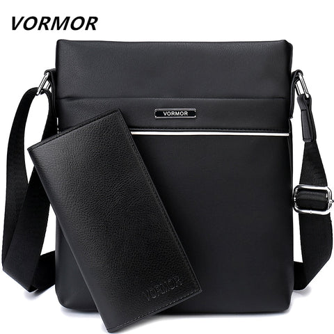 Vormor Famous Brand Casual Men Bag Business Leather Men Messenger Bags Vintage Shoulder Crossbody