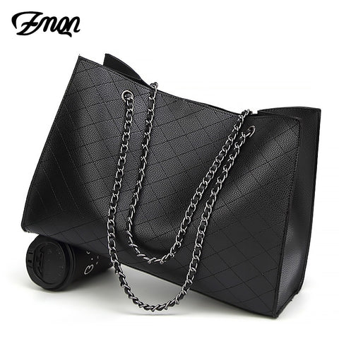 Zmqn Leather Bags For Women 2018 Luxury Handbags Women Bags Designer Big Tote Hand Bag Chain