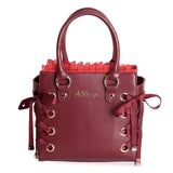 Japan Harajuku Kawaii Sweet Lace Bow Handbags High Quality Pu Leather Women Crossbody Bags Tote Bag