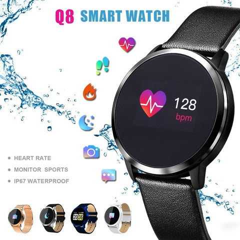 Fashion Q8 Smart Watch Wristband Men Women Smart Bracelet Waterproof Sport Tracker Fitness