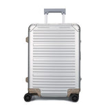 100% Full Aluminum Rolling Luggage Bag,Matte Travel Wheel Suitcases,New Strong Carry-On Box, 20"