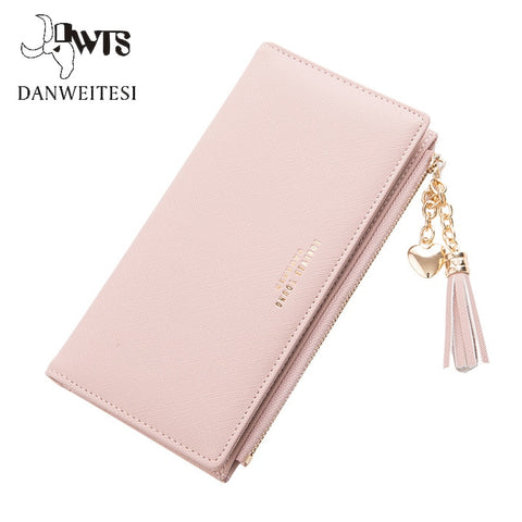 2018 Wallet Female For Coins Cute Wallet Women Long Leather Women Wallets Zipper Purses