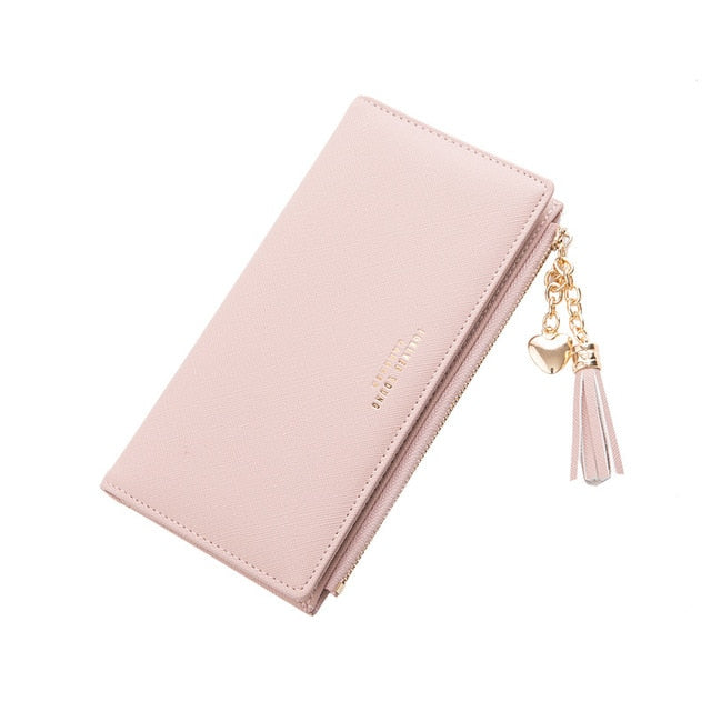 PVC Faux Leather Wallets for Women, Artificial Leather Gift Box Packing  Ladies Small Cute Purses with Zipper Coin Pocket Women's Mini Wallet with  ID