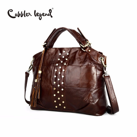 Cobbler Legend Brand Leather Luxury Handbag 2018 Big Vintage Genuine  Leather Handbags Tote Bags