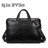 Westal Men'S Bag Genuine Leather 14 Inch Laptop Briefcases Crossbody Bags For Men Totes Leather