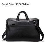 Westal Men'S Bag Genuine Leather 14 Inch Laptop Briefcases Crossbody Bags For Men Totes Leather