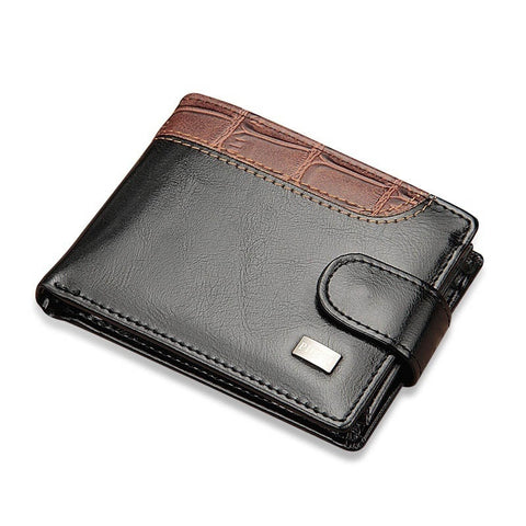 Baellerry Vintage Leather Hasp Small Wallet Coin Pocket Purse Card Holder Men Wallets Money Cartera