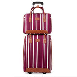 Beasumore Creative Rolling Luggage Set Spinner Women Trolley Travel Bag Student Suitcase Wheels