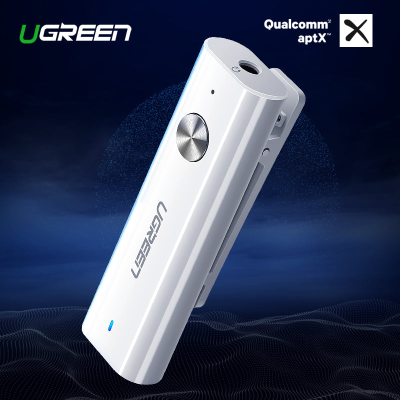 Ugreen Bluetooth 4.2 Receiver 3.5Mm Aux Bluetooth Audio Receiver Aptx Bluetooth Adapter Music