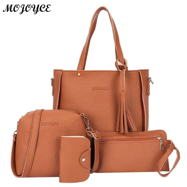 Shop 4Pcs/Set Lichi Leather Tassels Women Sho – Luggage Factory