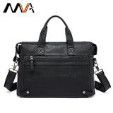 Mva Genuine Leather Bag Business Men Bags Laptop Tote Briefcases Crossbody Bags Shoulder Handbag