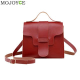 Fashion Pu Leather Women Bag Small Soft Sweet Candy Macarons Color Clamshell Shoulder Handbag