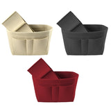 Felt Fabric Purse Handbag Organizer Insert Bag Case Multi-Function Cosmetic Bag