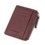 Men/Women Mini Id Card Holders Business Credit Card Holder Pu Leather Slim Bank Card Case Organizer