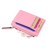 Men/Women Mini Id Card Holders Business Credit Card Holder Pu Leather Slim Bank Card Case Organizer