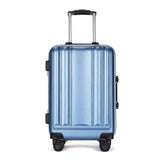 New Usb Charging Port Suitcase Aluminum Frame Brake Shock Absorber Trolley Case Woman 24Inch Travel