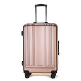 New Usb Charging Port Suitcase Aluminum Frame Brake Shock Absorber Trolley Case Woman 24Inch Travel