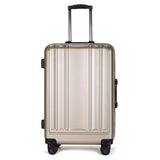 New Usb Charging Port Suitcase Aluminum Frame Brake Shock Absorber Trolley Case Woman 24Inch Travel