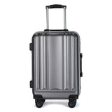 New Usb Charging Port Suitcase Aluminum Frame Brake Shock Absorber Trolley Case Woman 24Inch Travel