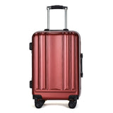 New Usb Charging Port Suitcase Aluminum Frame Brake Shock Absorber Trolley Case Woman 24Inch Travel