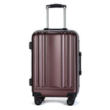 New Usb Charging Port Suitcase Aluminum Frame Brake Shock Absorber Trolley Case Woman 24Inch Travel