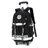 New 2018 Waterproof Trolley School Backpack Boys Children School Bag Wheels Travel Bag Luggage