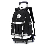 New 2018 Waterproof Trolley School Backpack Boys Children School Bag Wheels Travel Bag Luggage