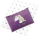 Cartoon Unicorn Coin Purses Women Mini Wallets Cute Card Holder Ladies Key Money Bags For Girls
