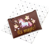 Cartoon Unicorn Coin Purses Women Mini Wallets Cute Card Holder Ladies Key Money Bags For Girls
