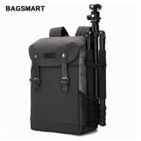 Bagsmart Men Multifunctional Camera Backpack Dslr Bag For 15.6 Laptops Waterproof Rain Cover For