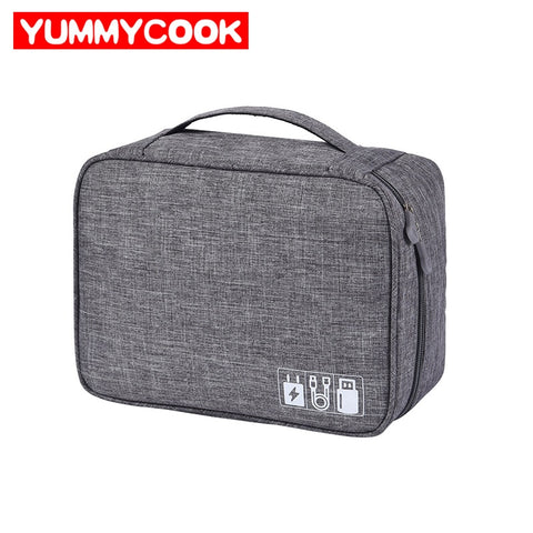 Men'S Digital Cable Bag Portable Travel Gadgets Organizer Underwear Shoes Cosmetic Pouch Wardrobe