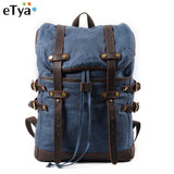 Etya Canvas Men'S Luggage Bag Casual Backpack Male Waterproof Fashion Travel Bag Large Capacity