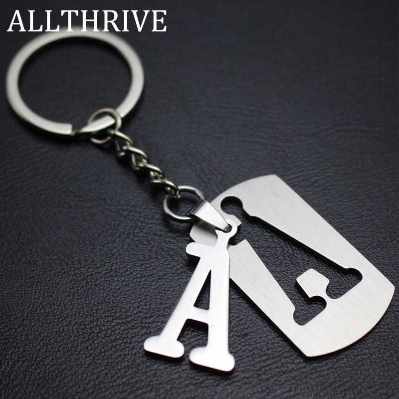Shop Stainless Steel Alphabet Key Chain Ring – Luggage Factory