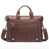 Contact'S Genuine Leather Men Bag Male Casual 13.3 Inch Laptop Briefcase Shoulder Crossbody Bags