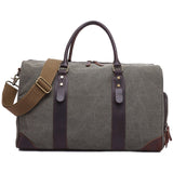 2018 Vintage Waxed Canvas Men Travel Duffel Large Capacity Waterproof Travel Bags Carry On