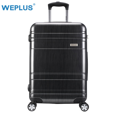 Weplus Pc Suitcase Rolling Luggage Colourful Travel Suitcase With Wheels Tsa Lock Spinner Custom