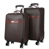 Luggage Trolley Case 24 Inch Men'S Luxury Brand Carry-On Luggage Pu Business Luggage Suitcase Retro