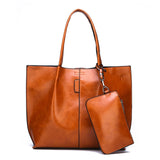 Retro Women Shoulder Bag 2Pcs/Set Handbag