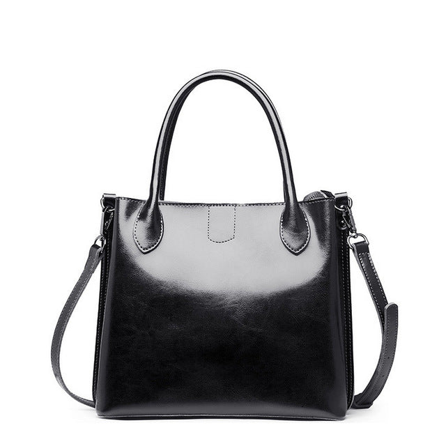 Esufeir 2018 Genuine Leather Women Handbag Buckle Zipper Vintage Shoulder Bag Messenger Bag