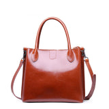 Esufeir 2018 Genuine Leather Women Handbag Buckle Zipper Vintage Shoulder Bag Messenger Bag