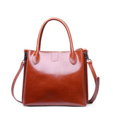 Esufeir 2018 Genuine Leather Women Handbag Buckle Zipper Vintage Shoulder Bag Messenger Bag