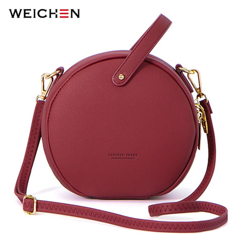 Hot Circular Design Fashion Women Shoulder Bag Leather Women'S Crossbody Messenger Bags Ladies