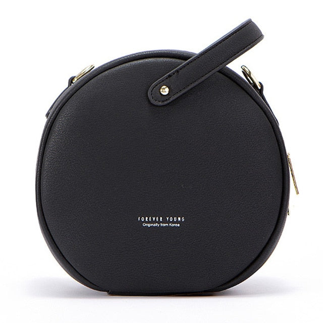Hot Circular Design Fashion Women Shoulder Bag Leather Women'S Crossbody Messenger Bags Ladies