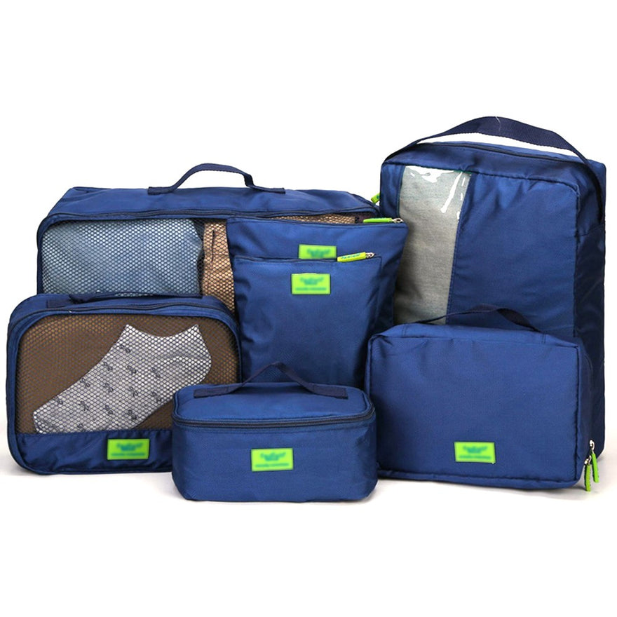 7PCS/Set Multi-fonction Travel Storage Bag Waterproof Clothing Sorting Bags Portable Luggage